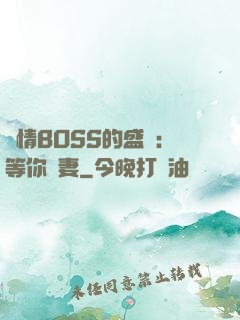 純情BOSS的盛愛：等你為妻