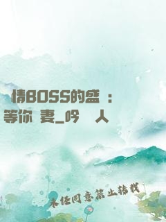 純情BOSS的盛愛：等你為妻
