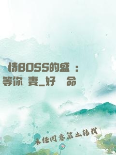 純情BOSS的盛愛：等你為妻
