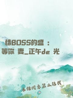 純情BOSS的盛愛：等你為妻