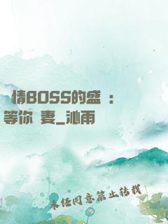 純情BOSS的盛愛：等你為妻