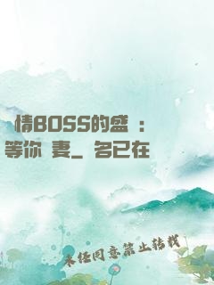 純情BOSS的盛愛：等你為妻