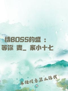 純情BOSS的盛愛：等你為妻