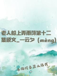 老人船上弄雨荷第十二集原文
