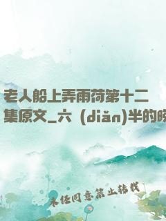 老人船上弄雨荷第十二集原文