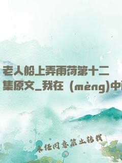 老人船上弄雨荷第十二集原文