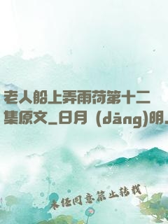 老人船上弄雨荷第十二集原文