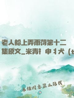 老人船上弄雨荷第十二集原文