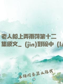 老人船上弄雨荷第十二集原文