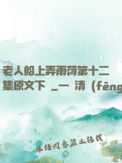 老人船上弄雨荷第十二集原文下載