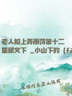 老人船上弄雨荷第十二集原文下載