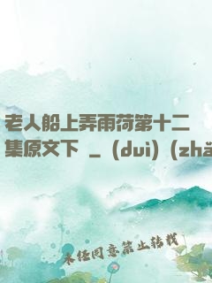 老人船上弄雨荷第十二集原文下載
