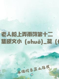 老人船上弄雨荷第十二集原文小說(shuō)