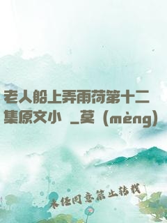 老人船上弄雨荷第十二集原文小說