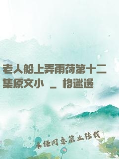 老人船上弄雨荷第十二集原文小說