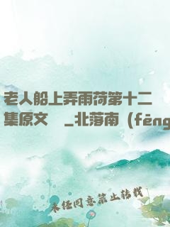 老人船上弄雨荷第十二集原文閱讀
