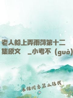 老人船上弄雨荷第十二集原文閱讀