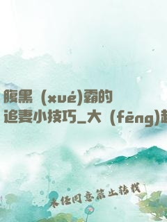 腹黑學(xué)霸的追妻小技巧