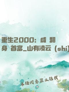 重生2000：咸魚翻身變首富
