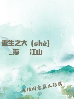 重生之大設(shè)計師