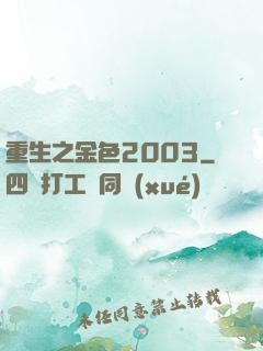 重生之金色2003