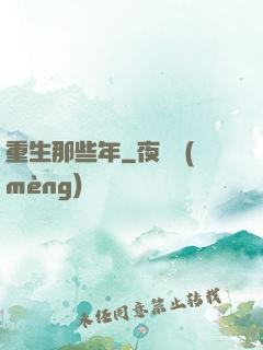 重生那些年