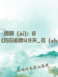 閃婚甜愛(ài)：BOSS追妻49天