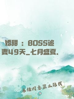 閃婚甜愛：BOSS追妻49天