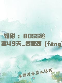 閃婚甜愛：BOSS追妻49天