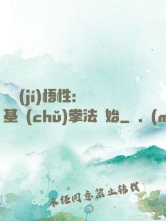 頂級(jí)悟性：從基礎(chǔ)拳法開始