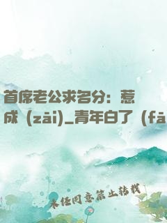 首席老公求名分：惹愛成災(zāi)