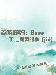 首席追妻令：Boss，夠了沒