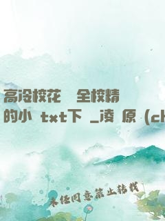 高冷?；S為全校精靈的小說txt下載