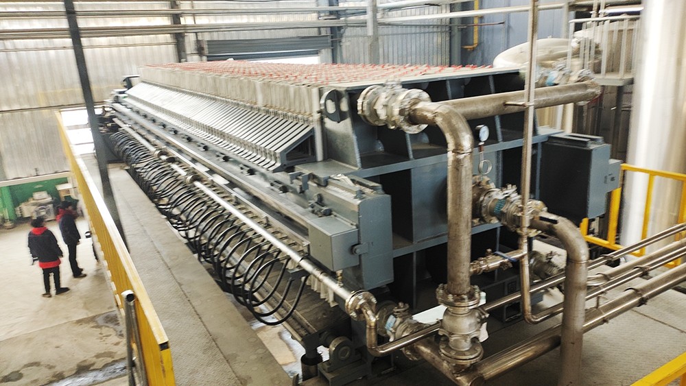 500平方雙油缸隔膜壓濾機(jī)5